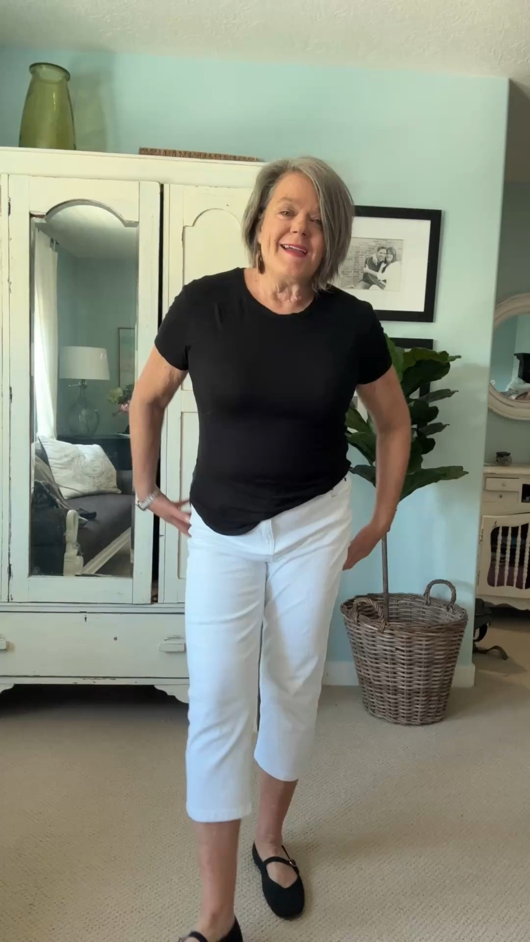 Have you seen the trend of the what we used to call pedal pushers or Capri pants? These are very popular right now and I found some from cold water Creek super stretchy super comfortable and I’m showing you a couple ways how to style them for us gals over 50. 
#capripants #peddlepushers

#LTKootd #LTKOver40