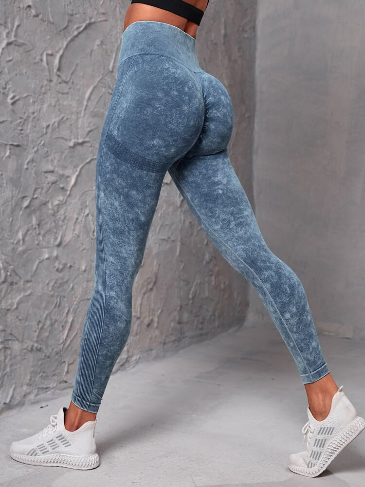 Tie Dye Tummy Control Sports Leggings | SHEIN