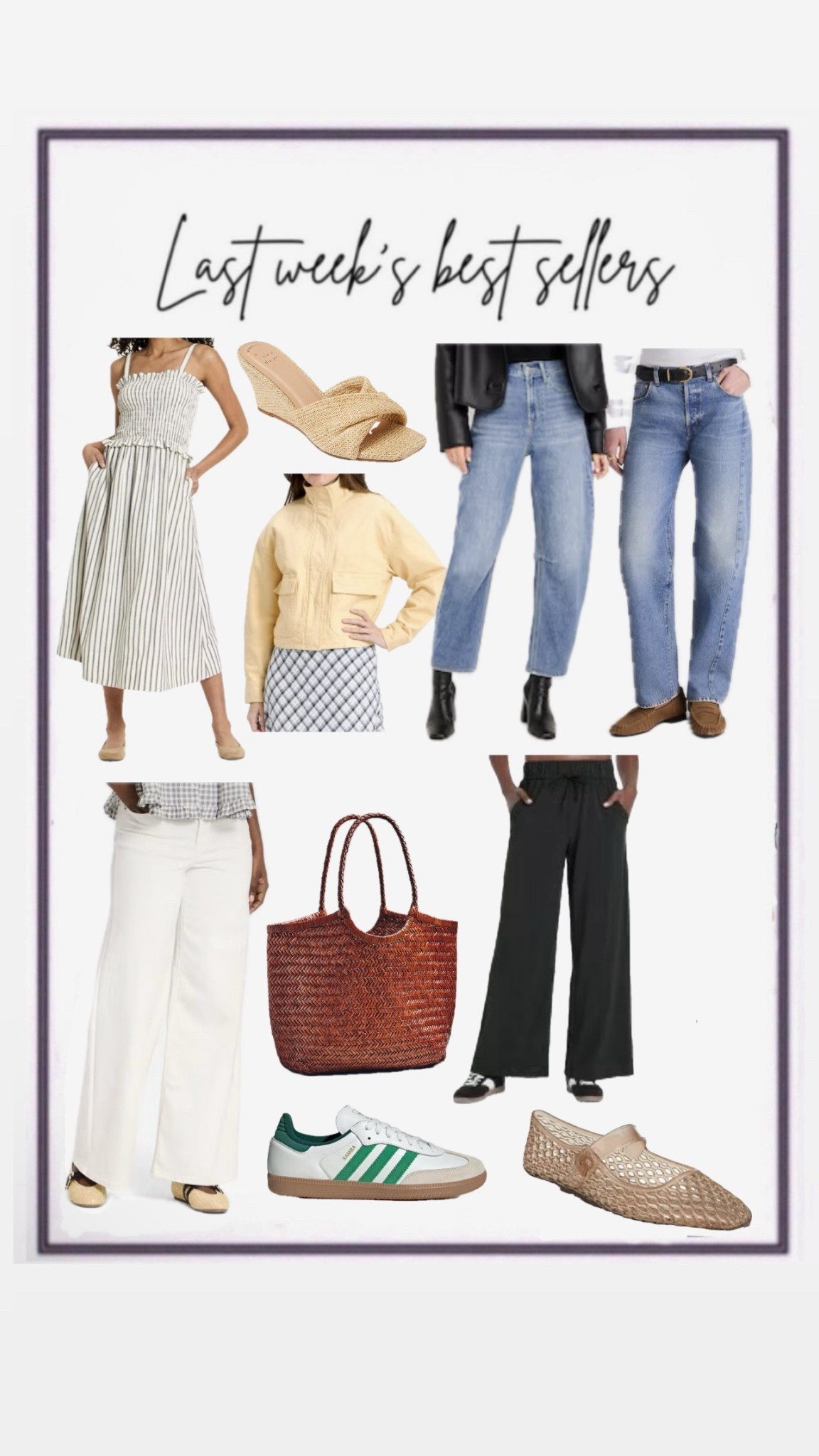 Last week’s best sellers

#LTKSeasonal #LTKOver40 #LTKSaleAlert