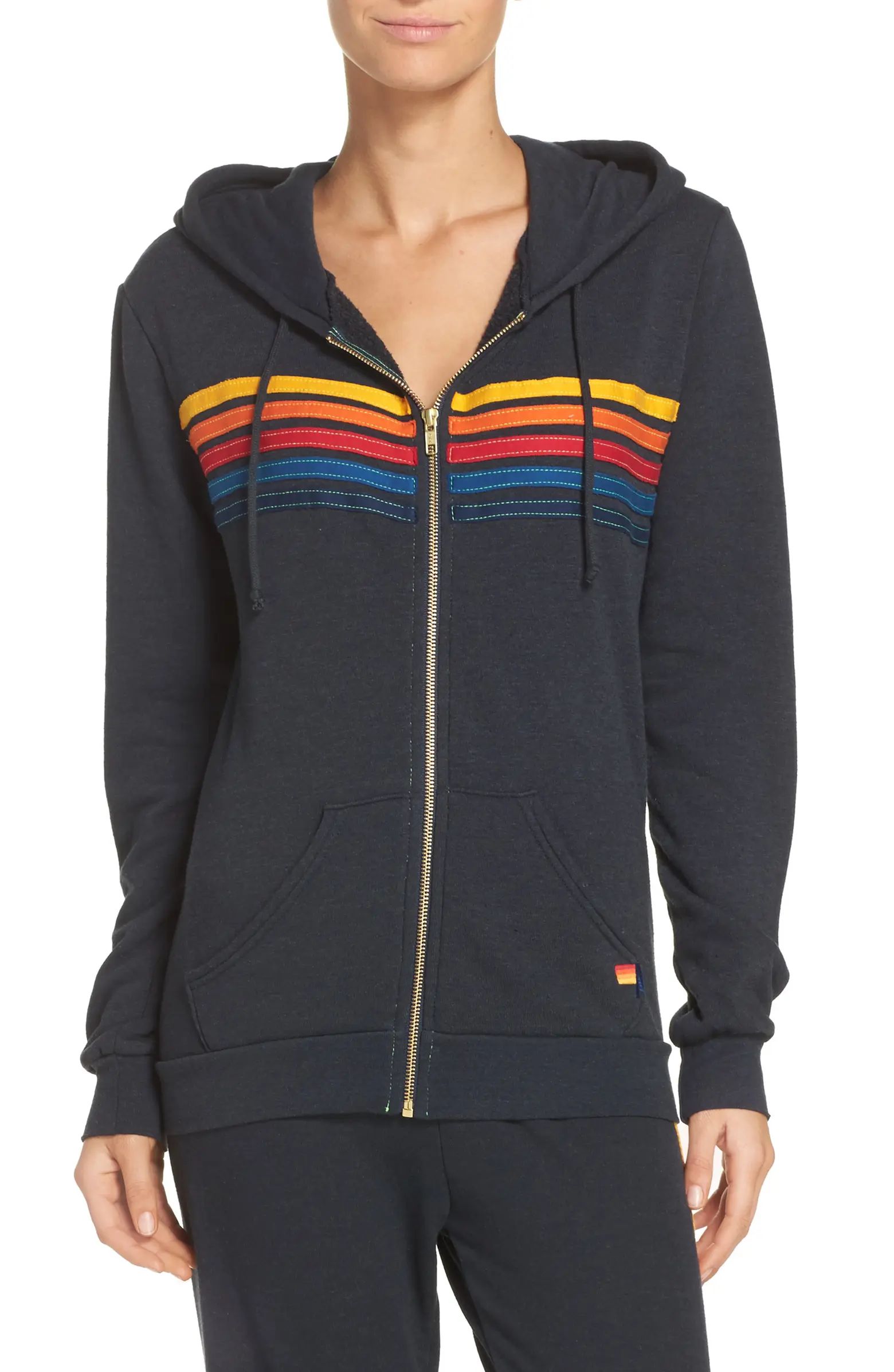 5-Stripe Zip Hoodie | Nordstrom