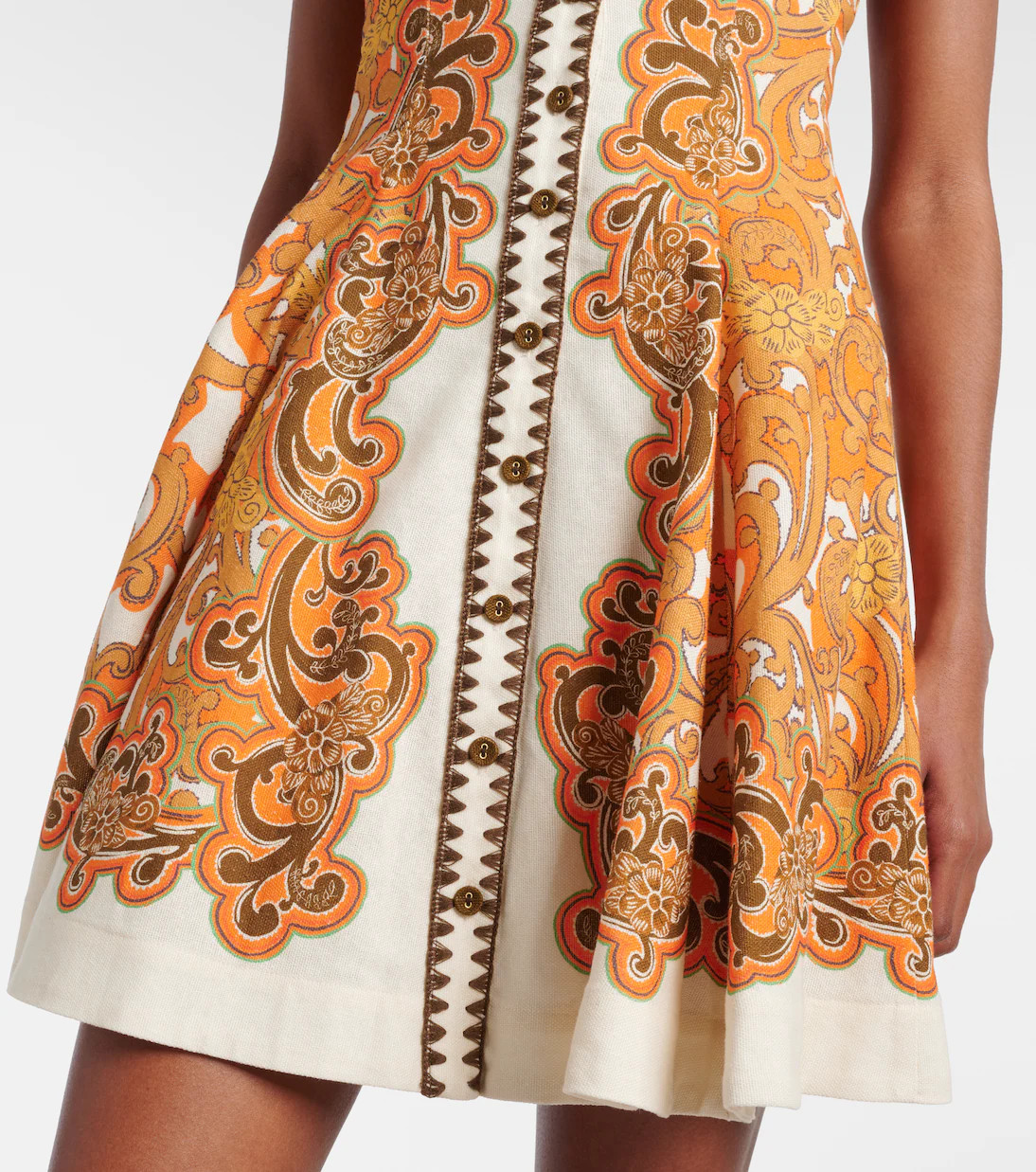 Printed linen and cotton minidress | Mytheresa (US/CA)