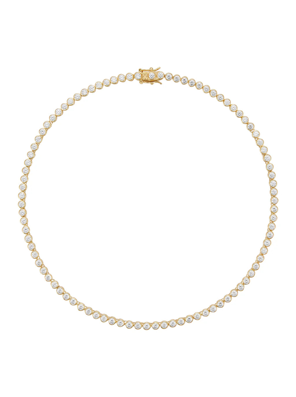 JAMES BEZEL, 3MM LAB WHITE SAPPHIRE GOLD RIVIÈRE NECKLACE | Dorsey
