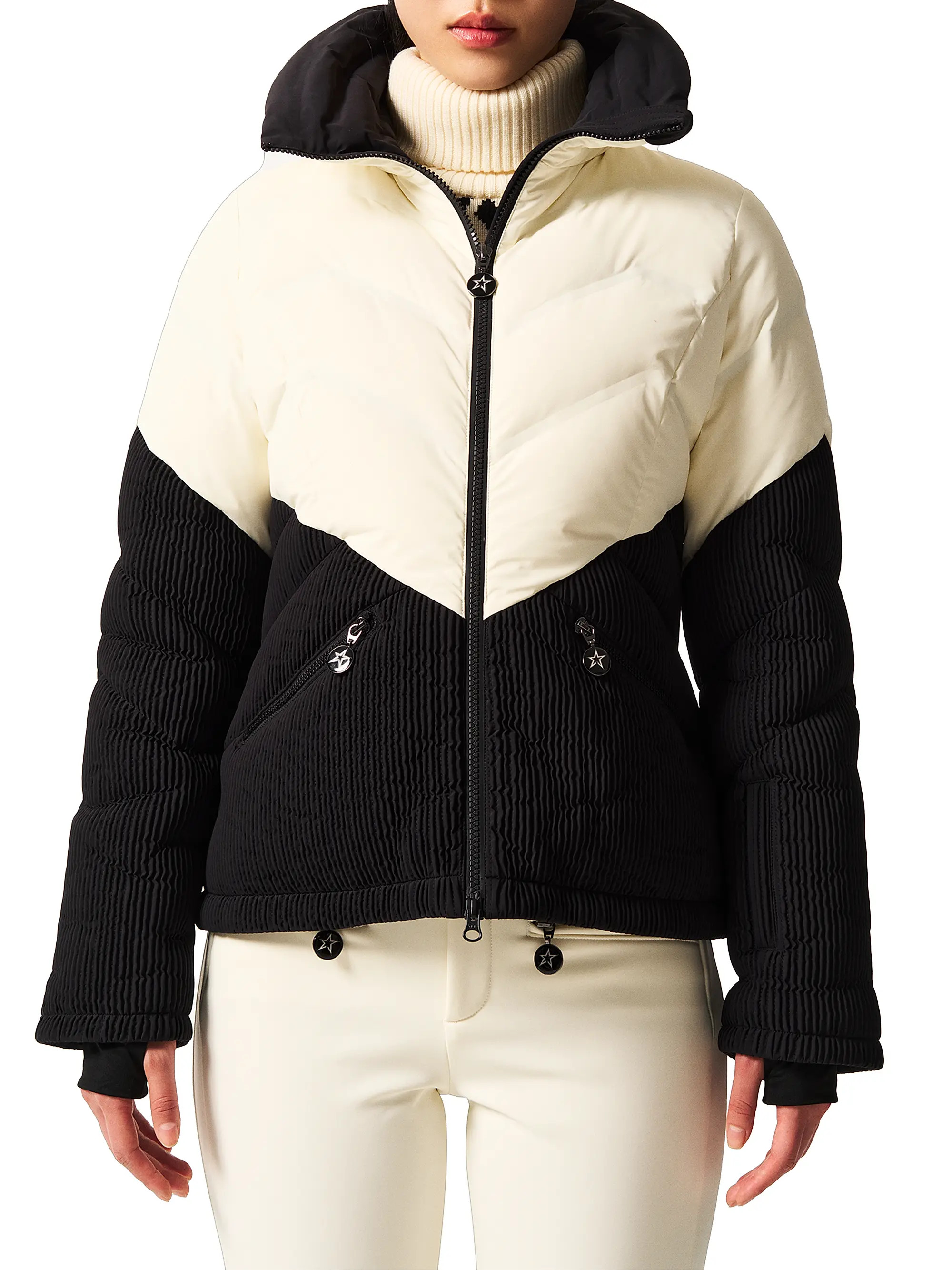 Ski Duvet Colorblocked Down Jacket | Saks Fifth Avenue