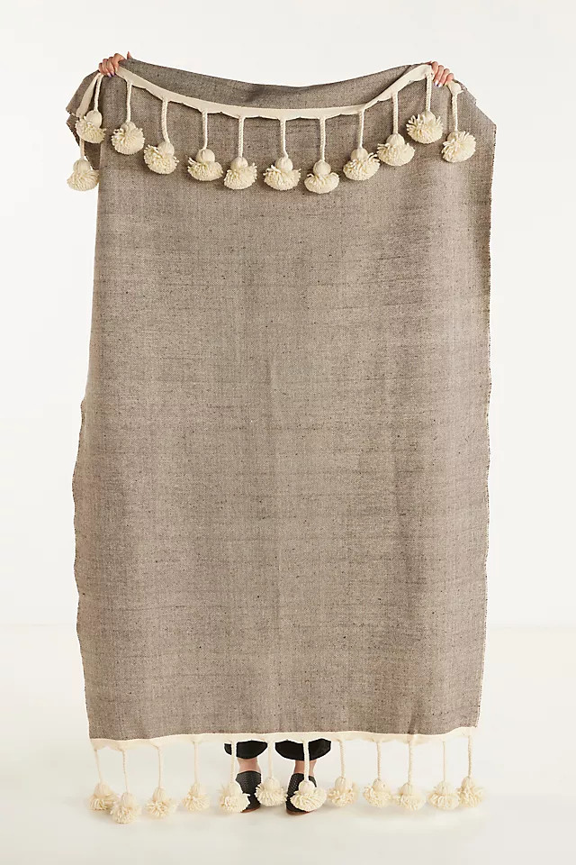 Moroccan Wool Throw Blanket | Anthropologie (US)