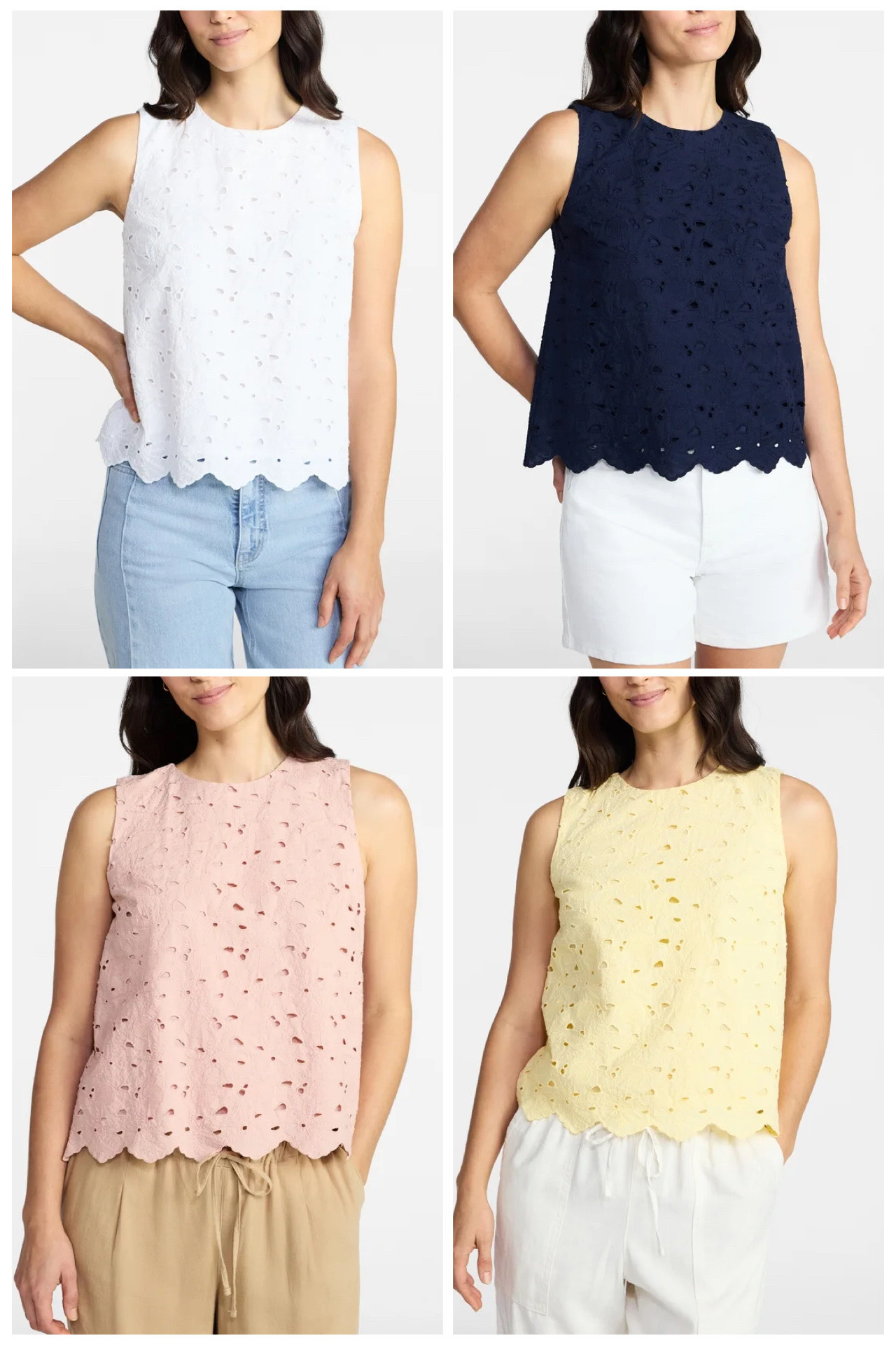 Walmart new arrival, eyelet top 

#LTKmomlife #LTKootd