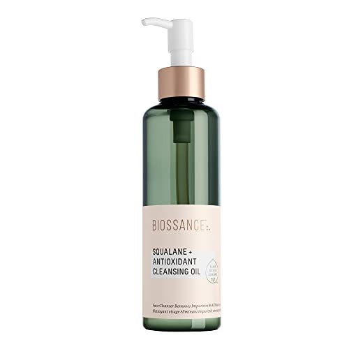 Biossance Squalane + Antioxidant Cleansing Oil. Lightweight Facial Oil Cleans Deep into Pores, Removes Makeup and Hydrates Skin. For all Skin Types (6.7 ounces) | Amazon (US)