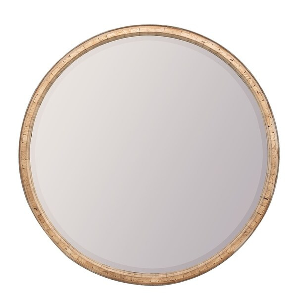 The Curated Nomad Balance Round Wood Wall Mirror - Brown | Bed Bath & Beyond