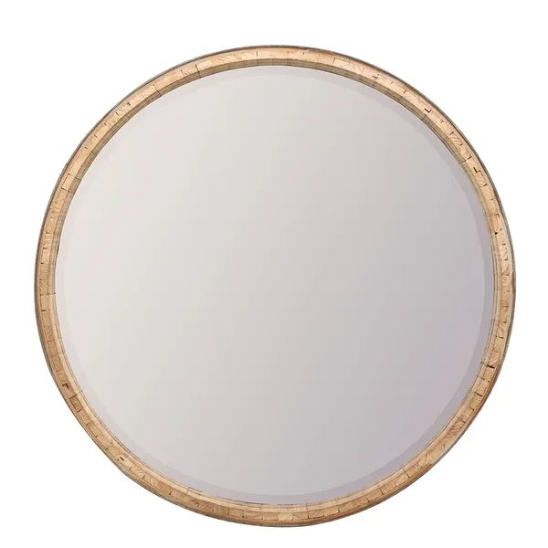 The Curated Nomad Balance Round Wood Wall Mirror - Brown | Bed Bath & Beyond