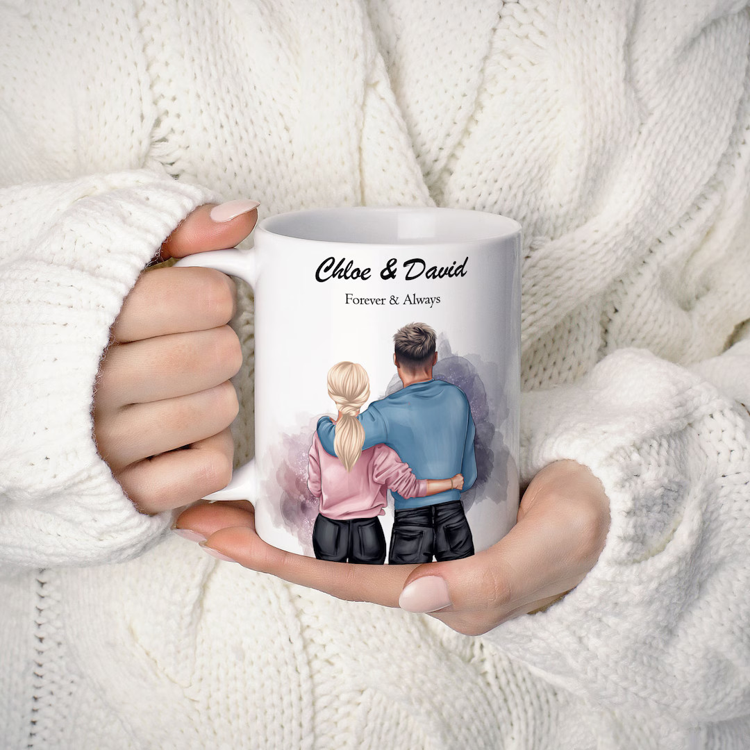 Personalised Couple Mug, Couple Gift, Custom Couple Gift Mug, Boyfriend Mug, Girlfriend Mug, Anni... | Etsy (US)