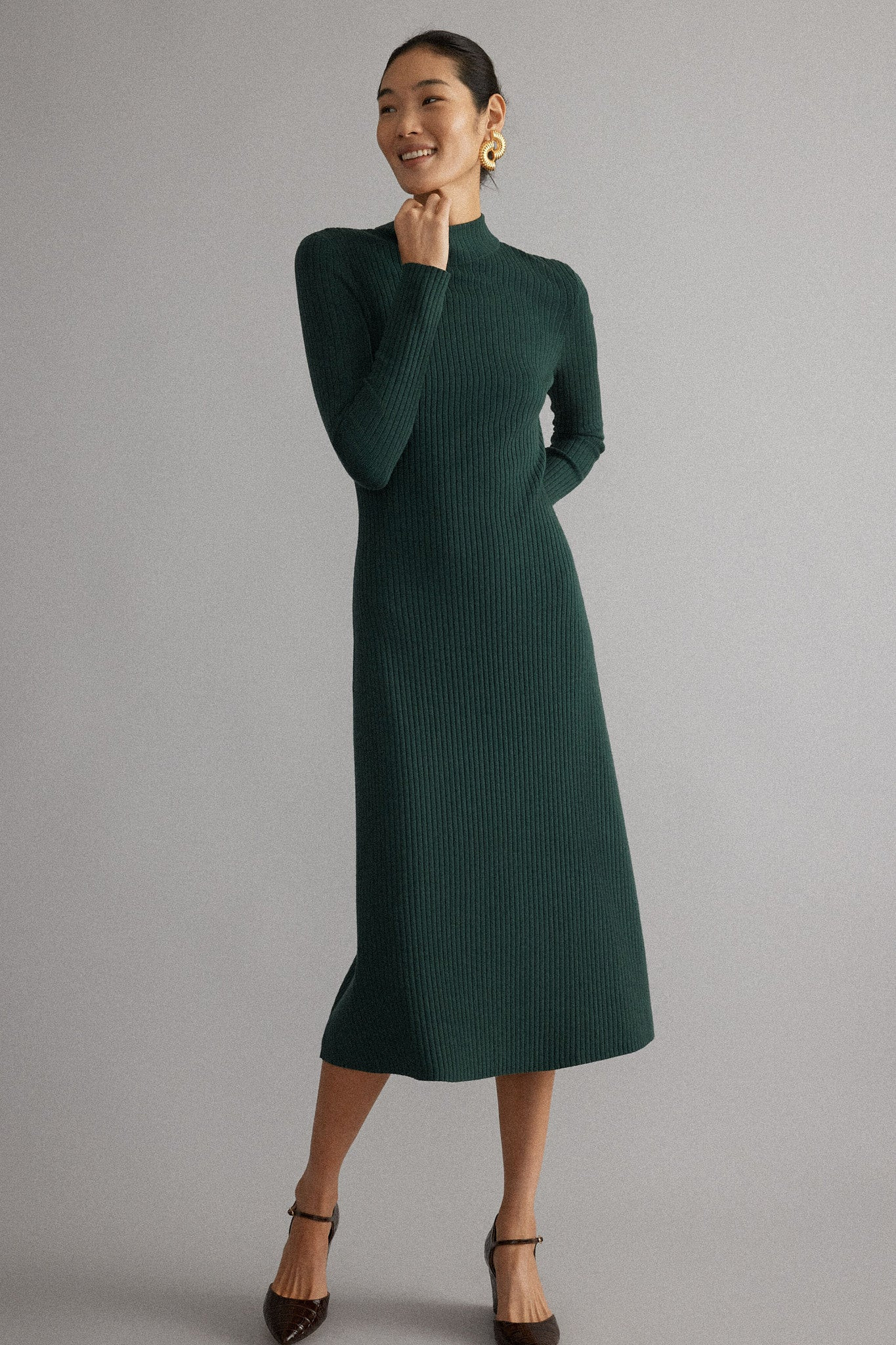 Cypress Knit Conrad Midi Swing Dress | Tuckernuck (US)