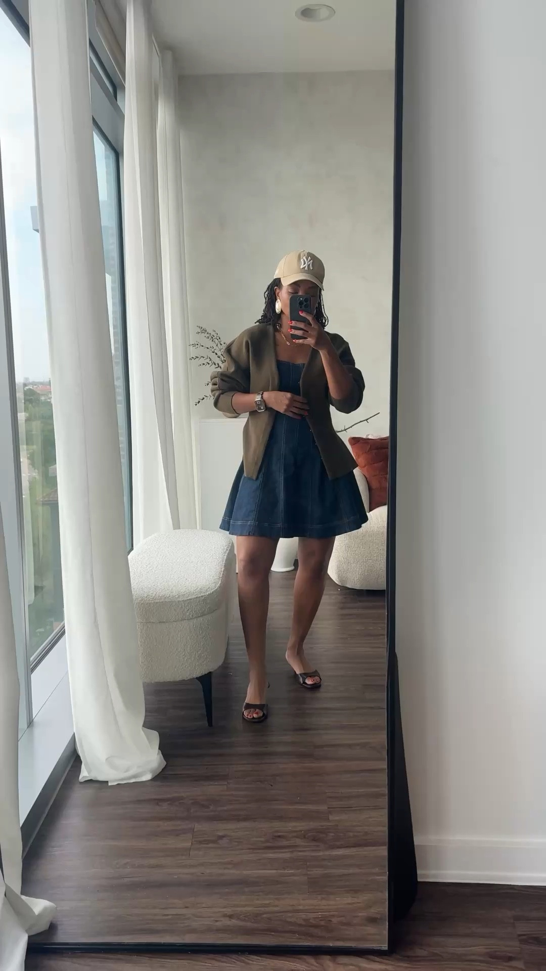 Just another day and another outfit that in this moody spring weather . 
Cardi is from Zara a few seasons ago.  For some reason the images for shoes on Zara’s website just isn’t showing so the image will be a woman in a full outfit  🤦🏽‍♀️. 

#LTKOver40 #LTKMidsize #LTKootd
