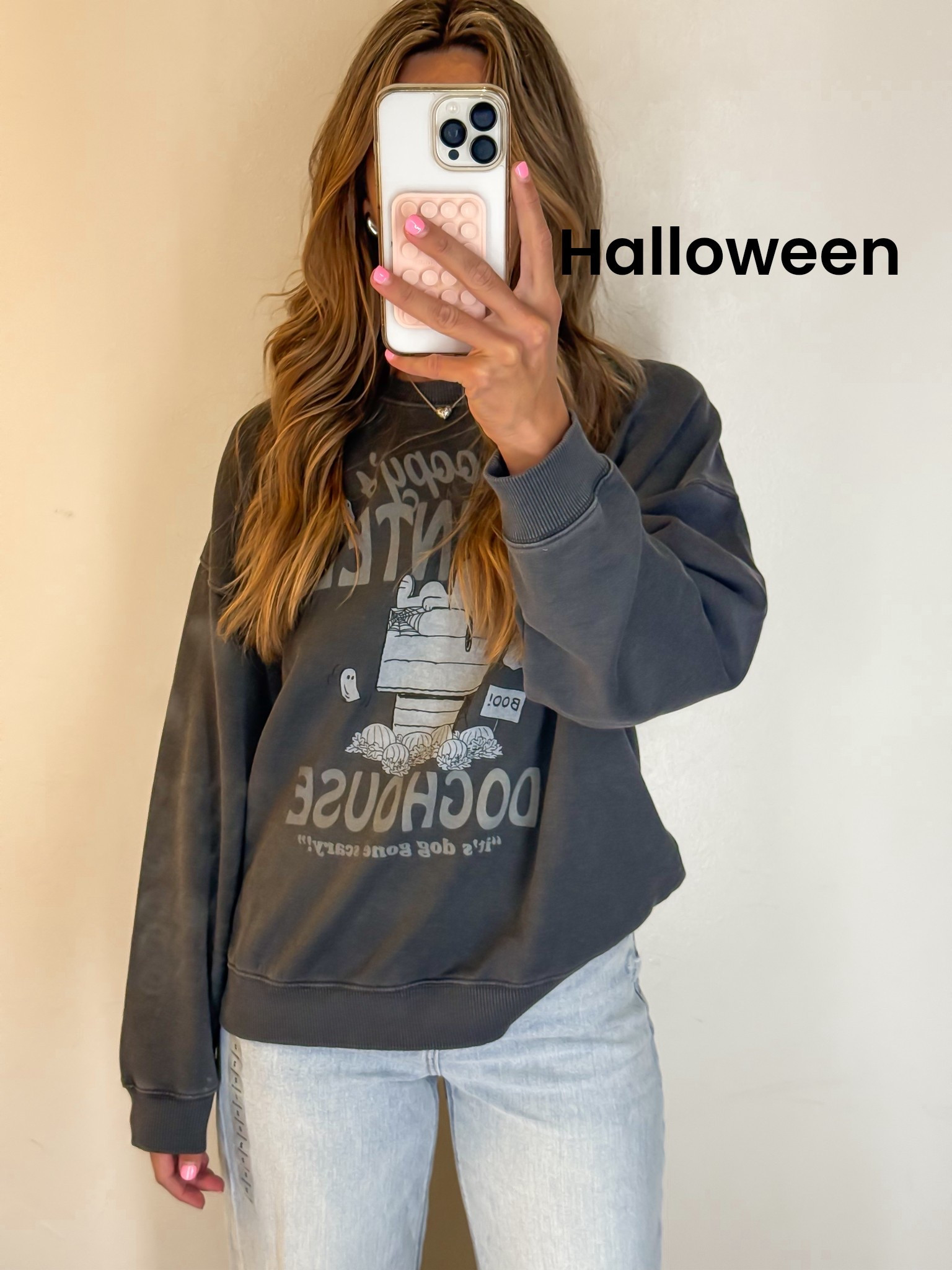Halloween sweatshirt tts or size up for oversized fit 

#LTKHalloween #LTKSeasonal
