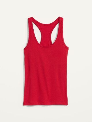 Rib-Knit Shelf-Bra Pajama Tank Top for Women | Old Navy (US)