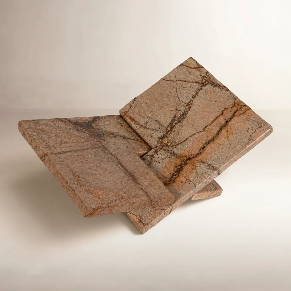 Noya Decorative Marble Book Holder, Forest Brown | Wayfair North America