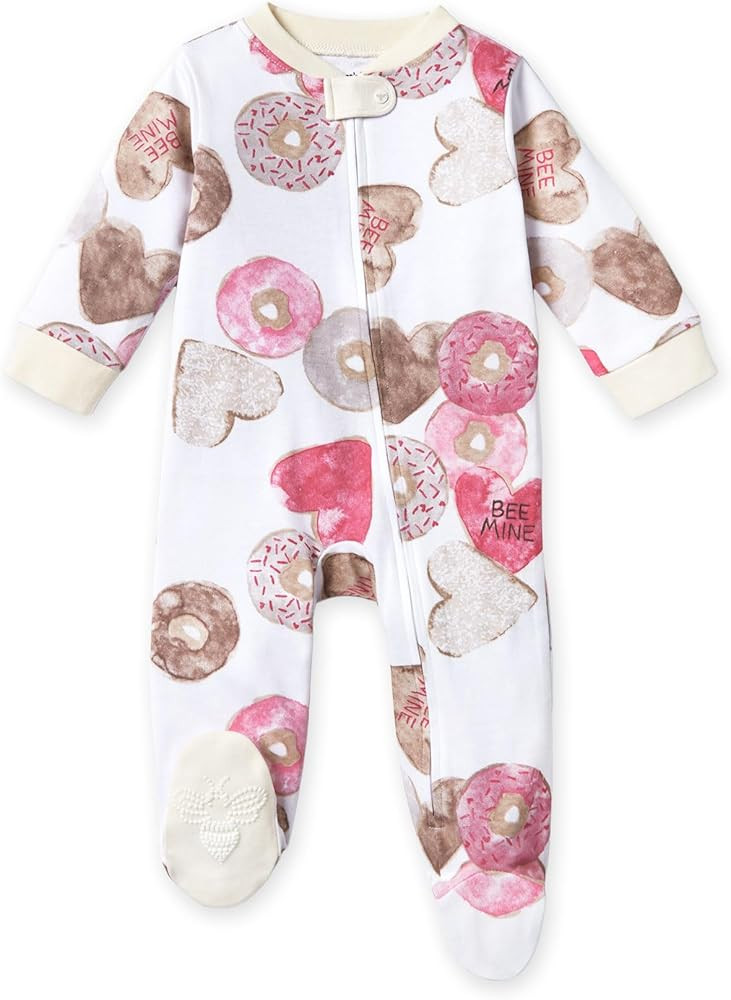 Burt's Bees Baby Baby Girls' Sleep and Play Pajamas, 100% Organic Cotton One-Piece Romper Jumpsui... | Amazon (US)