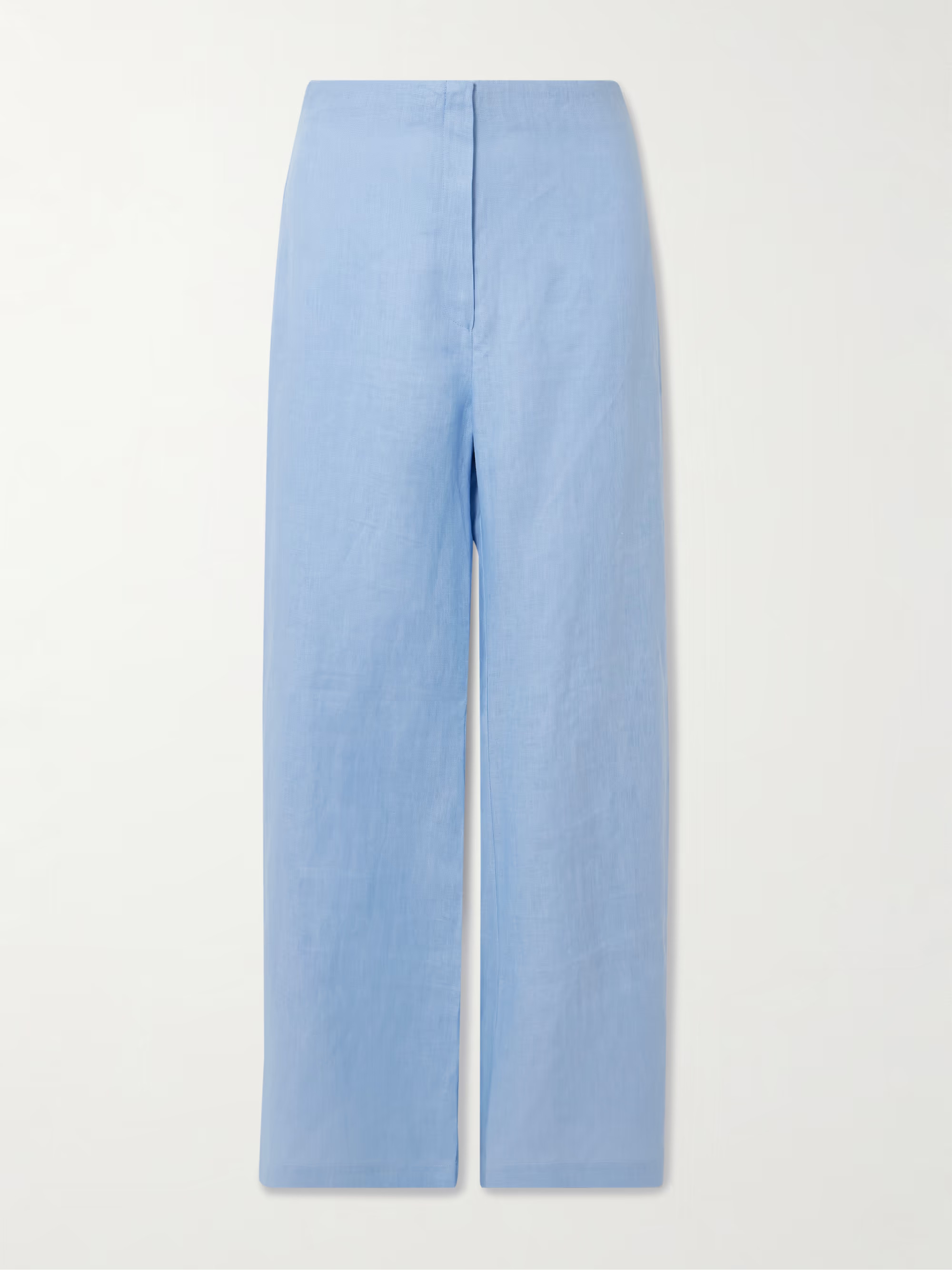 Poesia wide-leg linen pants | NET-A-PORTER (UK & EU)