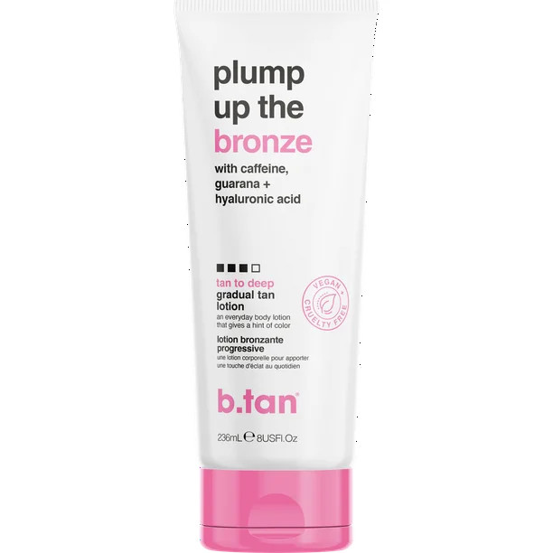 B.Tan Plump Up The Bronze Gradual Tan Lotion, 8 oz Lotion | Walmart (US)