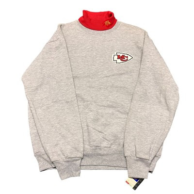 Vintage Majestic NFL Kansas City Chiefs Made in USA Grey L Sweater 4518  | eBay | eBay US