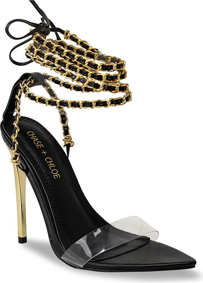 ́ Chain Tie-Up Stiletto Sandal | Nordstrom Rack
