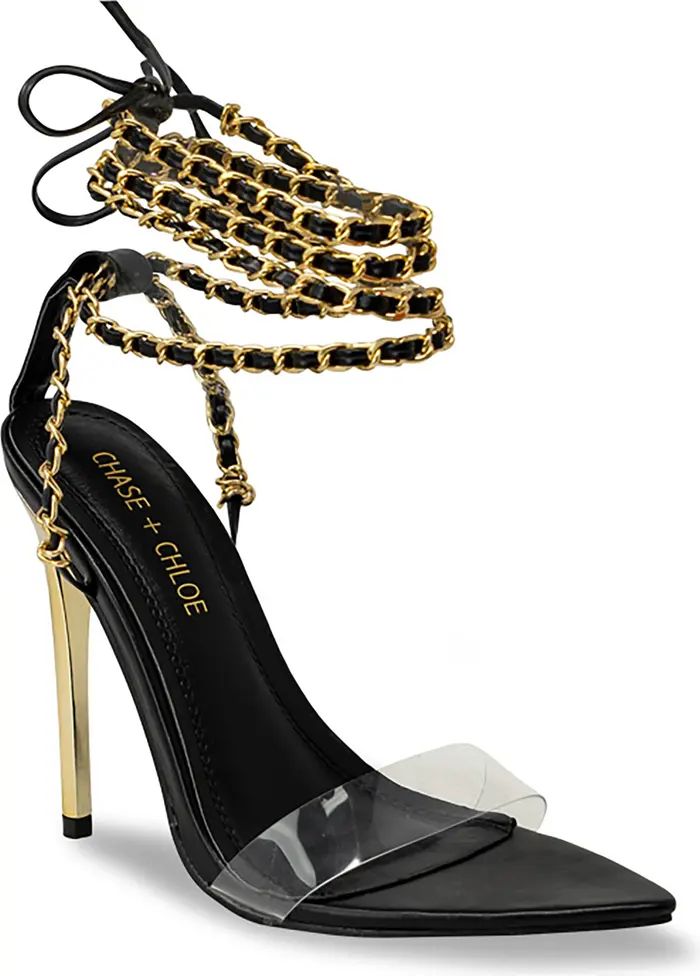 ́ Chain Tie-Up Stiletto Sandal | Nordstrom Rack