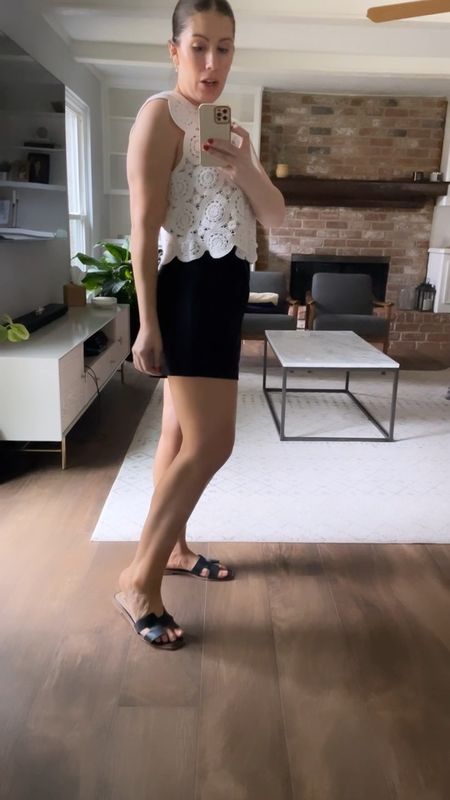 Abercrombie finds I’m loving. I’ve used this tailored Sloane shorts in a lot of my outfit collages and was inspired to grab it in store. I already have the white pair and this black pair is going to be one of my new favorites. I sized up to 29 and it’s perfect.

The crochet top is so darling. Wearing medium here. 


#LTKstyletip #LTKVideo #LTKSpringSale