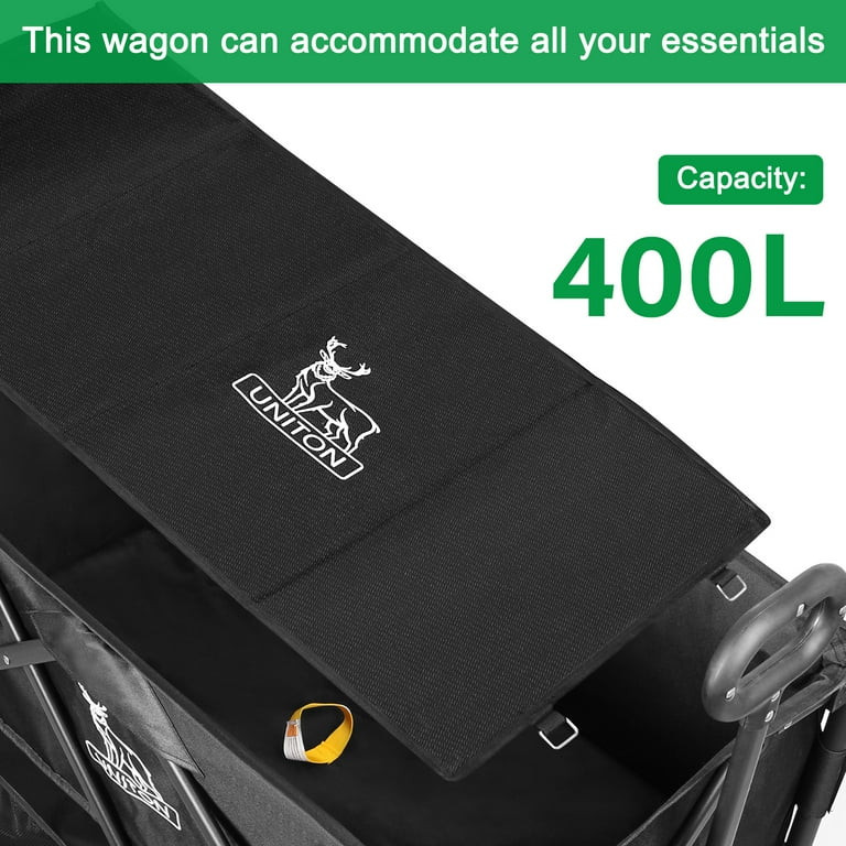 Double Decker Wagon 600lb Capacity & 400L Collapsible Sports Wagon with Big Wheels 54" for Campin... | Walmart (US)