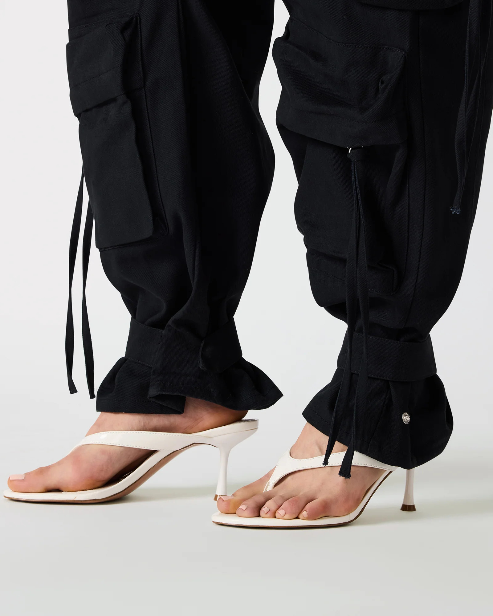 DUO Black Women's Utility Cargo Pants | Steve Madden (US)