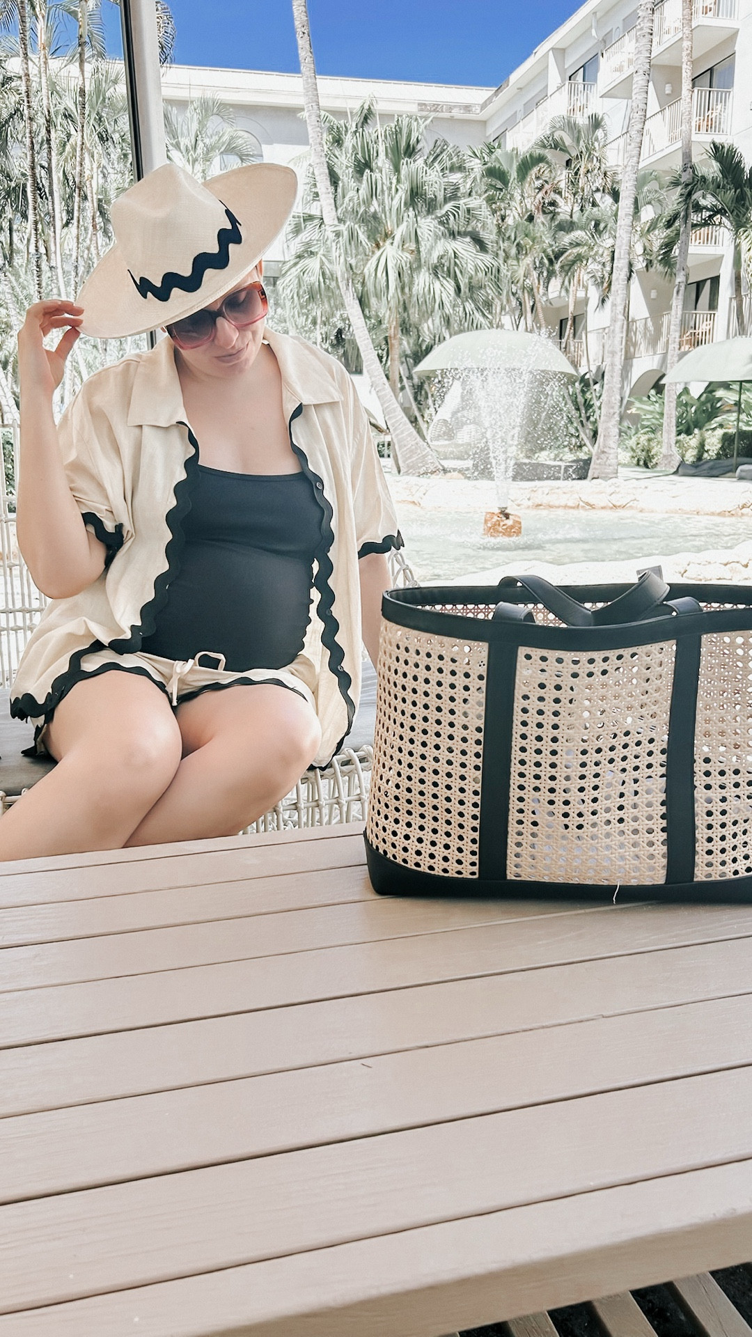☀️🥐 Breakfast-to-Pool Style 🥐☀️
This might be one of my favorite looks of the whole trip. I almost never shop Amazon, but I love this set so much I own it in three colors—and it’s the one thing I’d actually recommend grabbing there. It’s versatile, easy, and chic.

On this day, I layered it over my swimsuit so we could head straight from breakfast to the pool before our spa appointments (efficiency ✨). The ric rac trim is my favorite detail—it ties in perfectly with my hat and makes the whole look pop.

This breakfast at the Marriott is also a little nostalgic for me—my parents and I stayed here years ago and always looked forward to these mornings together. 💛

If you’re looking for a set that transitions seamlessly from coffee + croissants to poolside lounging, this is it.

#TravelStyle #BreakfastOutfit #AmazonFashionFinds #ResortStyle #PoolsideStyle #VacationOutfit #CaymanIslands