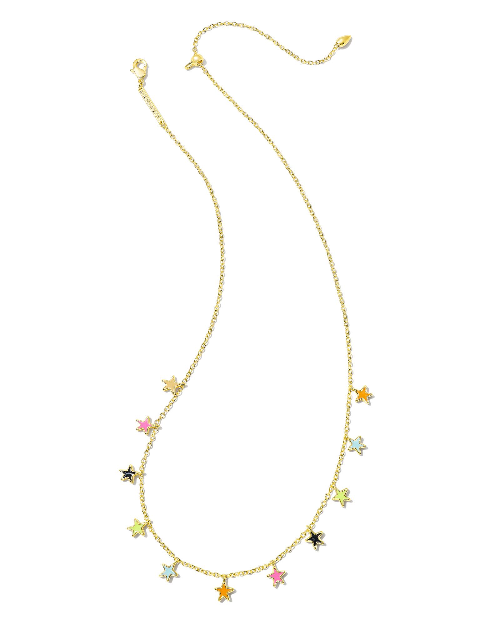 Sloane Gold Star Strand Necklace in Multi Mix | Kendra Scott | Kendra Scott