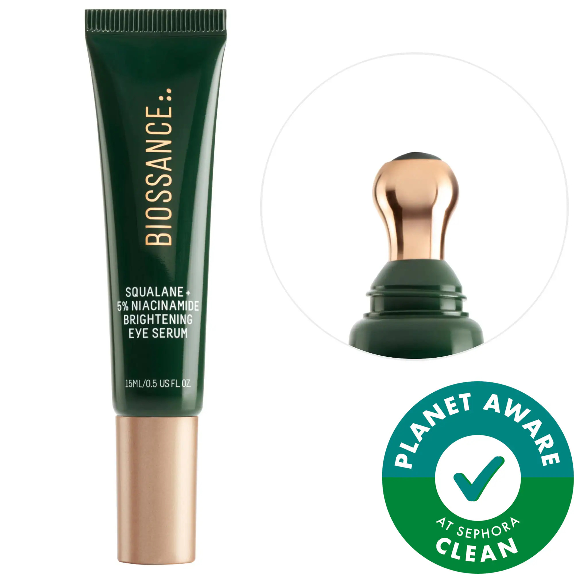 Biossance 5% Niacinamide Brightening Eye Serum with Vitamin C + Squalane 0.5 oz/15 mL | Sephora (US)