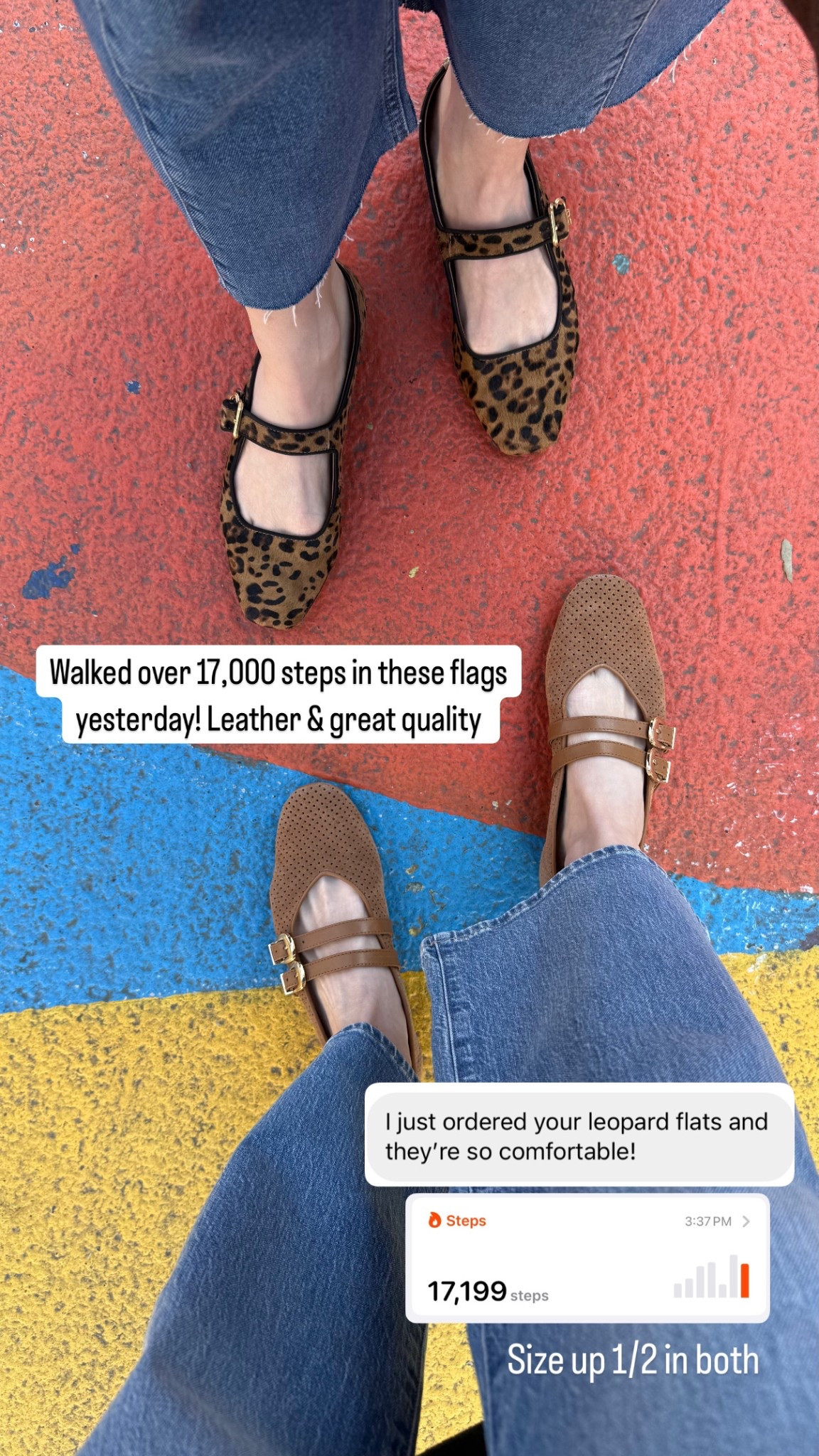 The comfiest mary janes for spring! Size up 1/2 in both for a looser fit we find best for long walks. Both are leather

#LTKShoeCrush #LTKStyleTip