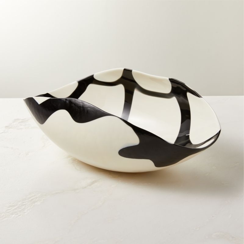 Zeta Murano White Modern Glass Bowl + Reviews | CB2 | CB2