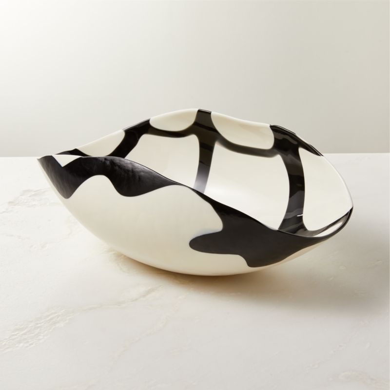 Zeta Murano White Modern Glass Bowl | CB2 | CB2