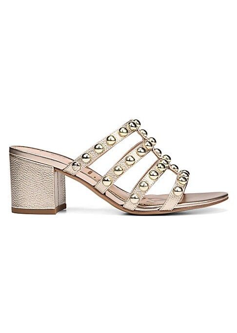 Suri Rose Gold Studded Mules | Saks Fifth Avenue