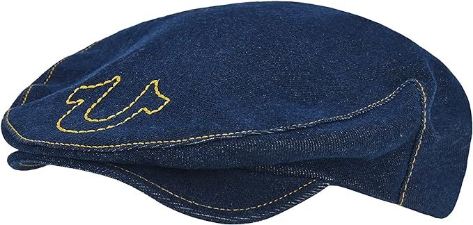 True Religion Women's Flat Cap, Cotton Breathable Driving Newsboy Hat with Horseshoe Stitched Log... | Amazon (CA)