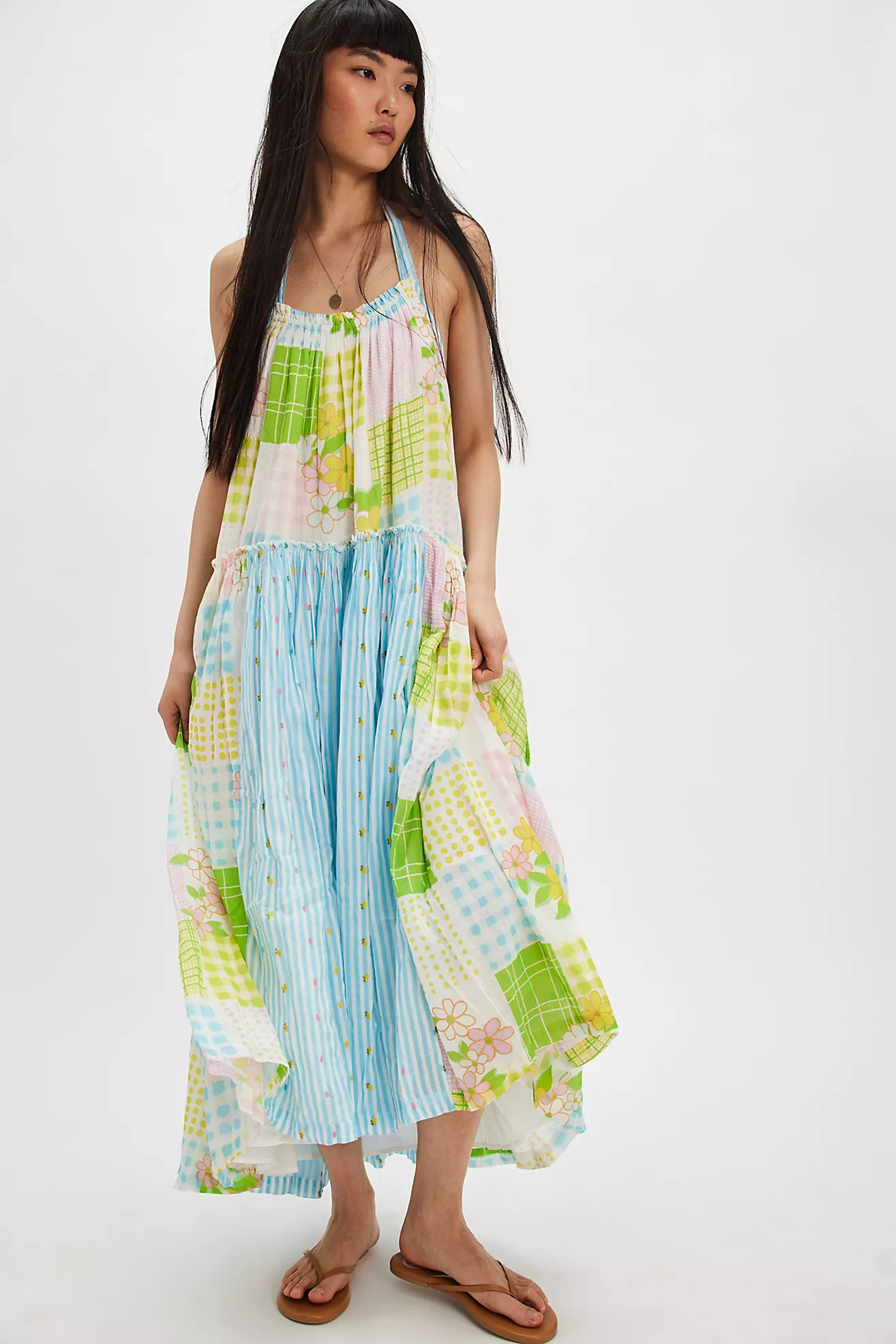 Patched And Pretty Midi Dress | Free People (Global - UK&FR Excluded)