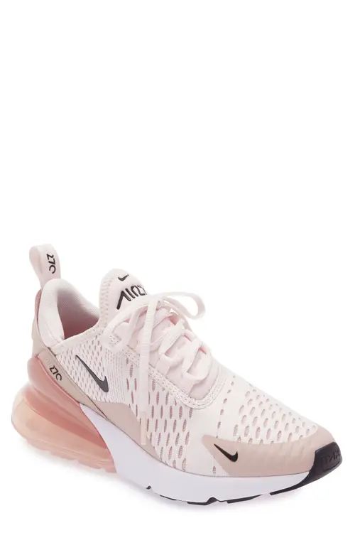 Nike Air Max 270 Sneaker in Soft Pink/Black/Pink at Nordstrom, Size 11.5 | Nordstrom