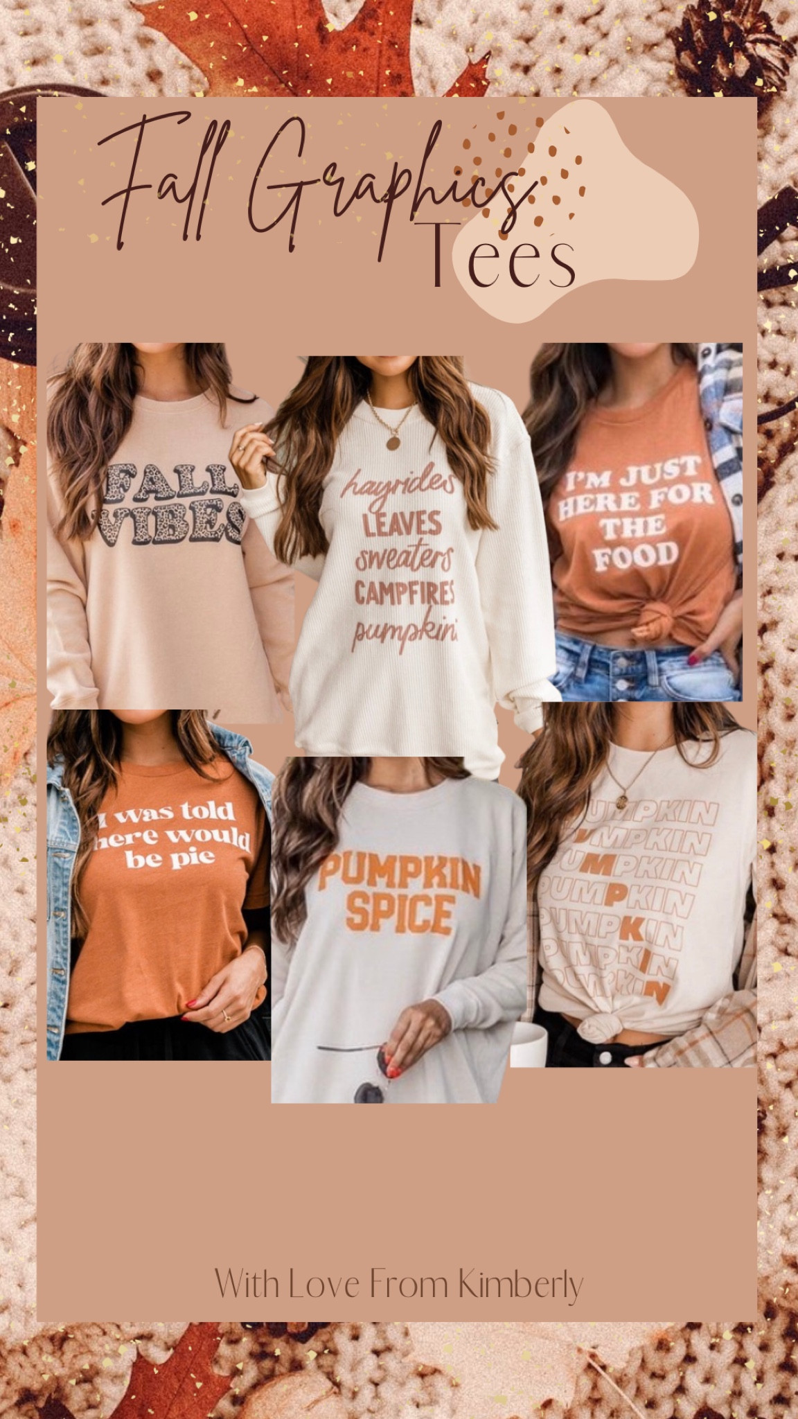 Fall Graphic Tees and Sweatshirts / pumpkin spice / fall vibes / thanksgiving graphic tee / thanksgiving graphic sweatshirts 

#LTKSeasonal #LTKHoliday #LTKunder50