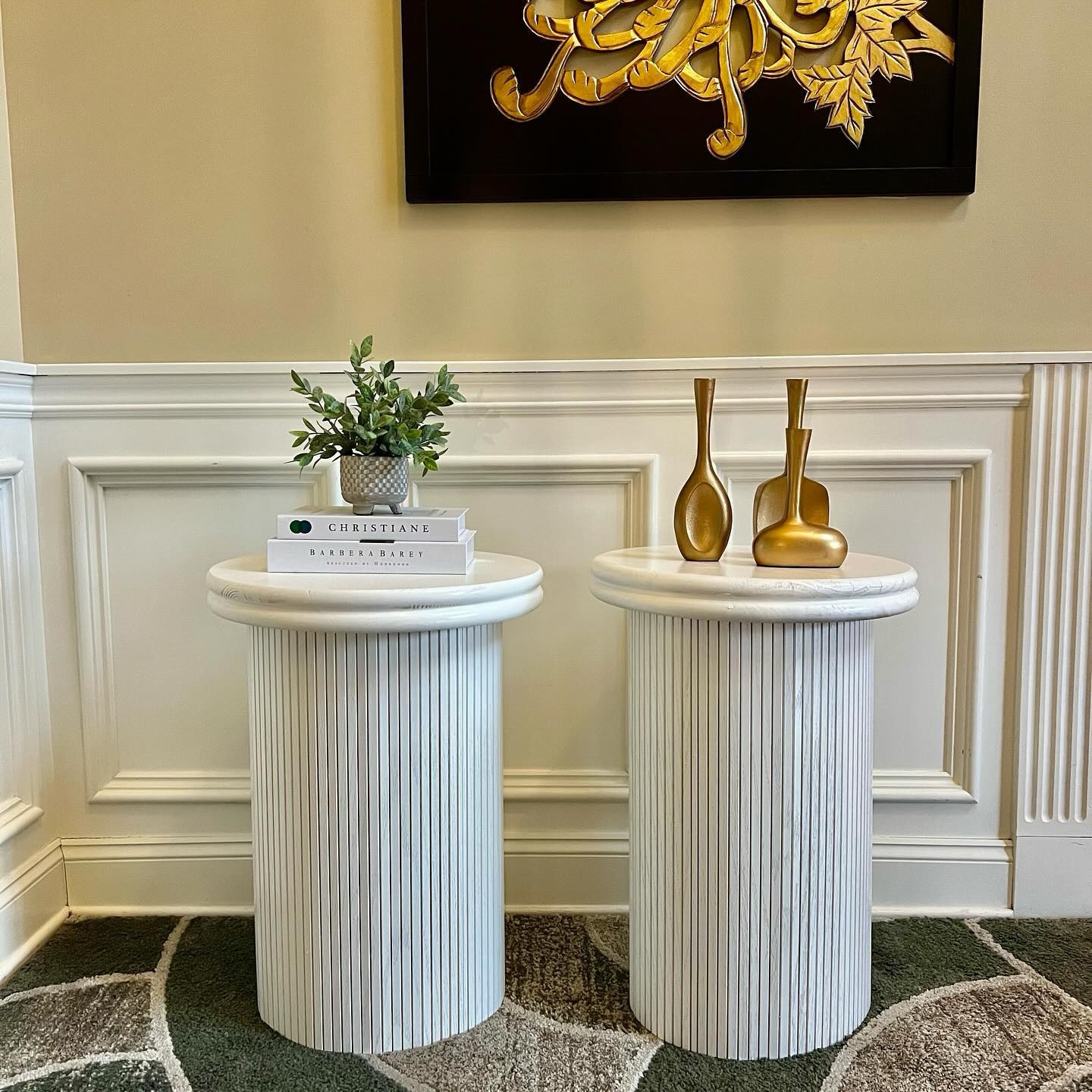 Sometimes I don’t always flip old furniture. In this case I came across these four wooden rounds and thought to myself…I can make those into end tables 🔨

I’ve always been a fan of sleek & modern, even though I am slowly coming around to more organic design, you can never fully take the west elm/CB2 type design from me ✨

This little DIY transformed my vision into reality, check back soon for the video to see how these little wood rounds turned into elegant end tables perfect for almost any space 🏡

Follow me on TikTok or IG @thefliphut to see the full tutorial and use the products linked below to get started!
•
•
•
•
•
•
#furnitureflip #furnituremakeover #paintedfurniture #upcycledfurniture #furniture #furniturerestoration #upcycle #furnitureartist #homedecor #furnituredesign #diy #refinishedfurniture #vintagefurniture #vintage #chalkpaint #interiordesign #chalkpaintedfurniture #beforeandafter #furniturepainter #refurbishedfurniture #handpaintedfurniture #upcycled #upcycling #fusionmineralpaint #diyhomedecor #handpainted #paintedfurniturelove #furnitureflipper #restoredfurniture #furniturepainting

#LTKHome #LTKStyleTip