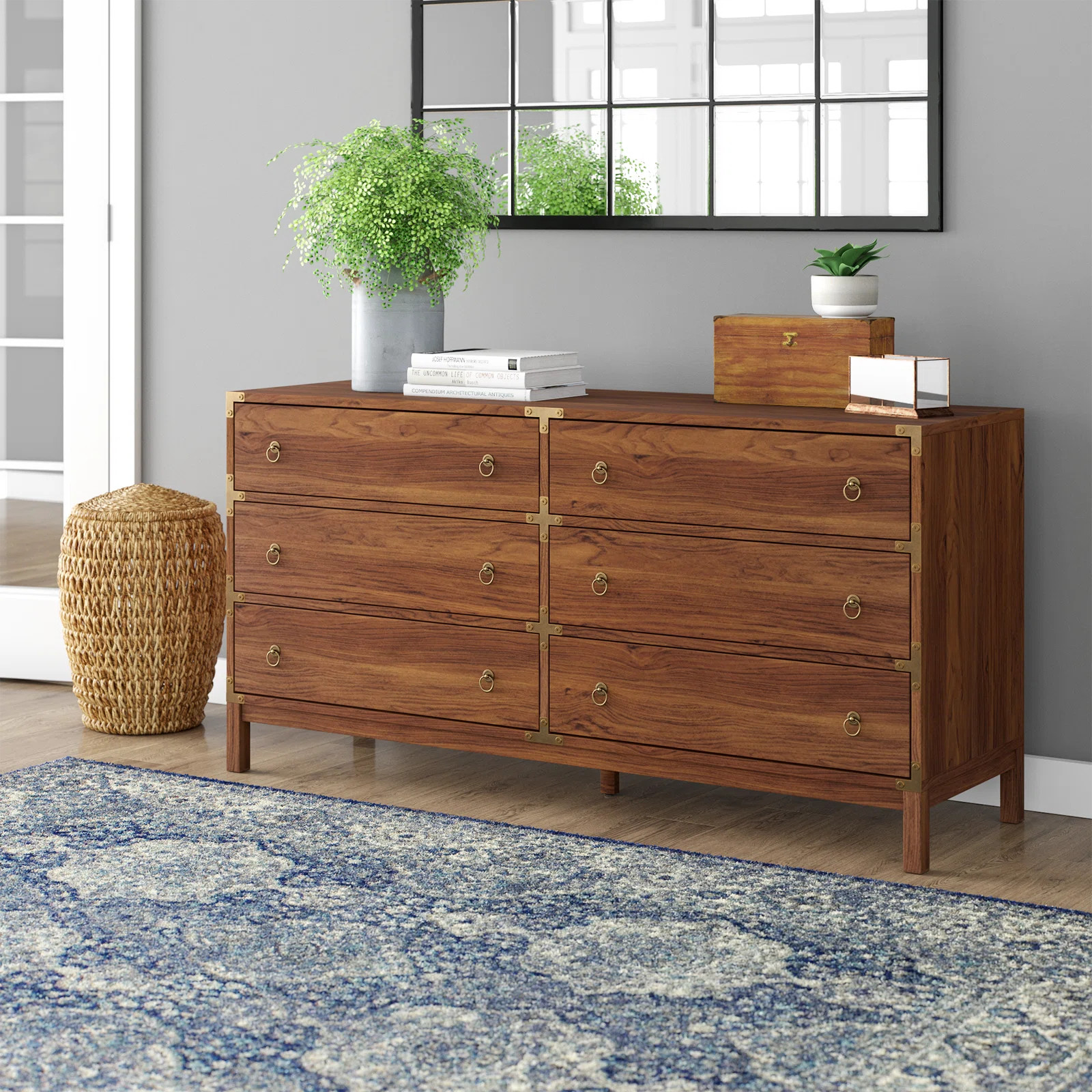 Akyah 60.7'' W 6 - Drawer Dresser | Wayfair North America