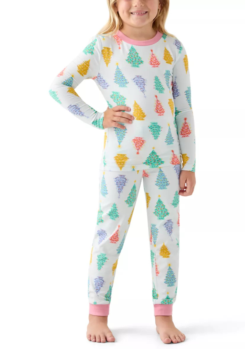 Unisex Big Kid Ballet Trees Pajama Set | Belk