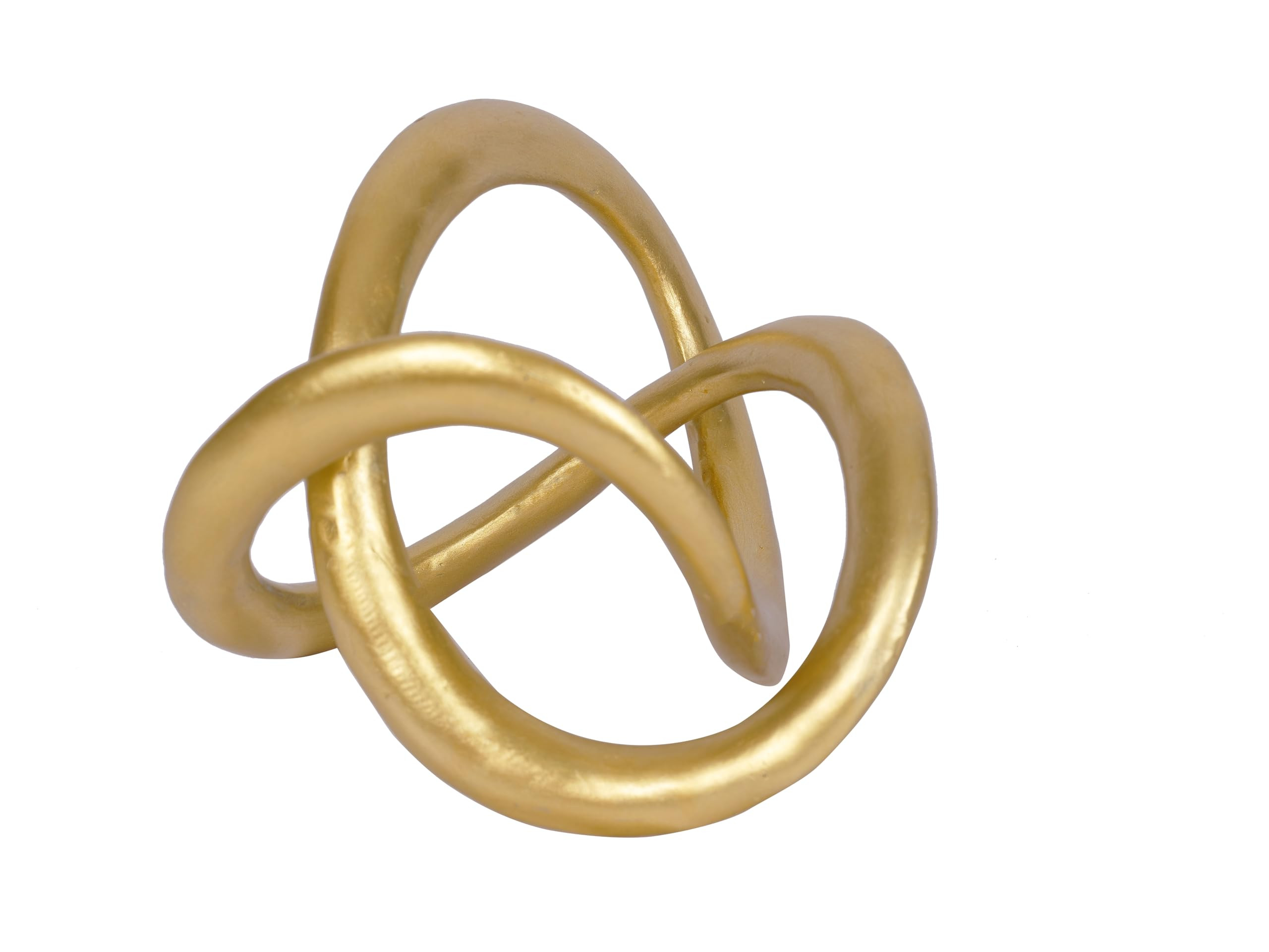 Modern Geometric Round Sculpture Gold Knot Statue Decor Tabletop Sculpture and Figurines Round De... | Amazon (US)