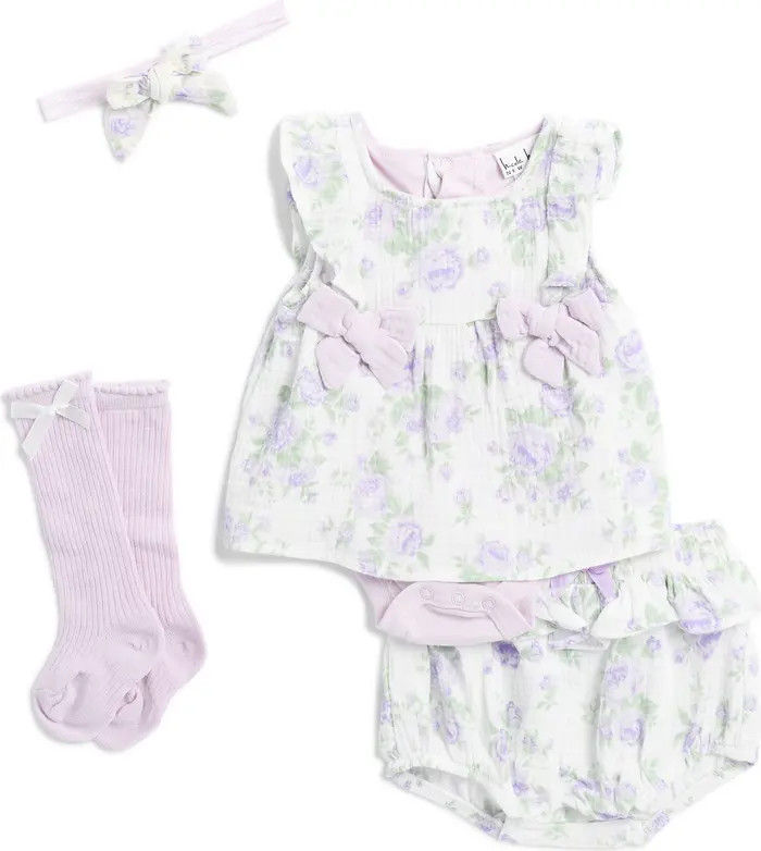 Nicole Miller Four-Piece Floral Print Skirted Bodysuit Set | Nordstromrack | Nordstrom Rack