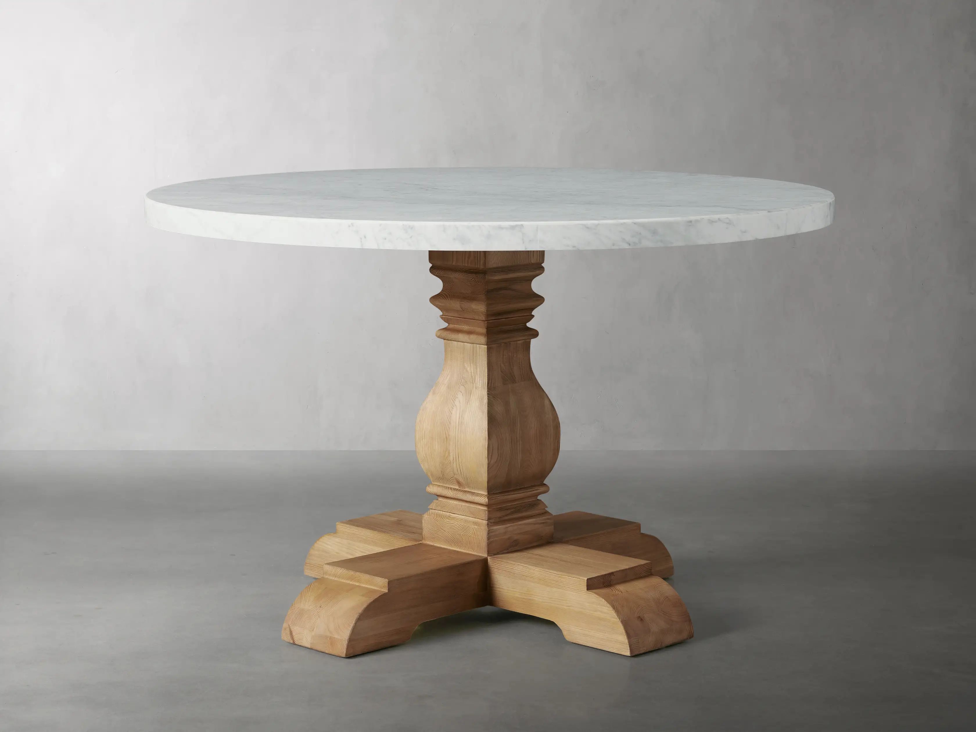 Kensington Round Stone Top Dining Table | Arhaus