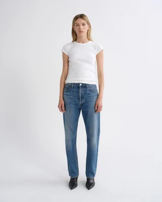90's Pinch Waist High Rise Straight (Weightless) in Circulate | AGOLDE