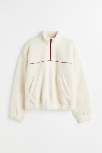 Half-zip Teddy Bear Sweatshirt | H&M (US + CA)