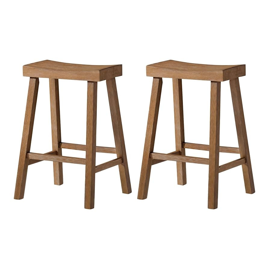 Maven Lane Kitchen Bar Stool, Modern Farmhouse Wood Counter Barstool, Kitchen Island Stool, Count... | Amazon (US)