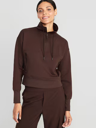 Dynamic Fleece 1/2-Zip Sweatshirt for Women | Old Navy (US)