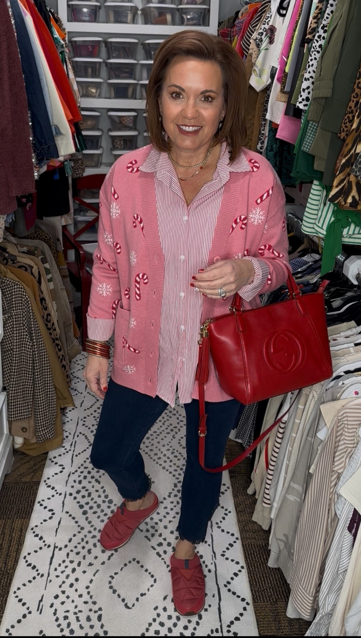 Pink + red for the holidays? Always yes. 💗❤️

This candy-cane cardigan is festive without being over the top—and I paired it with a striped button-down, dark denim, and cozy red slip-ons for a comfy, cute December outfit. Perfect for school, errands, or a casual holiday get-together!

Everything is linked below on LTK! 🎄✨

⸻

holiday outfit, Christmas cardigan, candy cane sweater, pink holiday outfit, red accessories, festive casual outfit, winter outfit ideas, women’s holiday style, over 50 holiday fashion, comfy holiday outfit, dark wash denim outfit, cozy slip-ons, December outfit ideas, pink and red outfit

⸻

#LTKholiday #LTKseasonal #LTKwomen #LTKover40 #LTKover50 #holidaystyle #christmasoutfit #festivefashion #pinkstyle #winteroutfits #everydaystyle #casualholidaystyle


#LTKFindsUnder50 #LTKHoliday #LTKSaleAlert