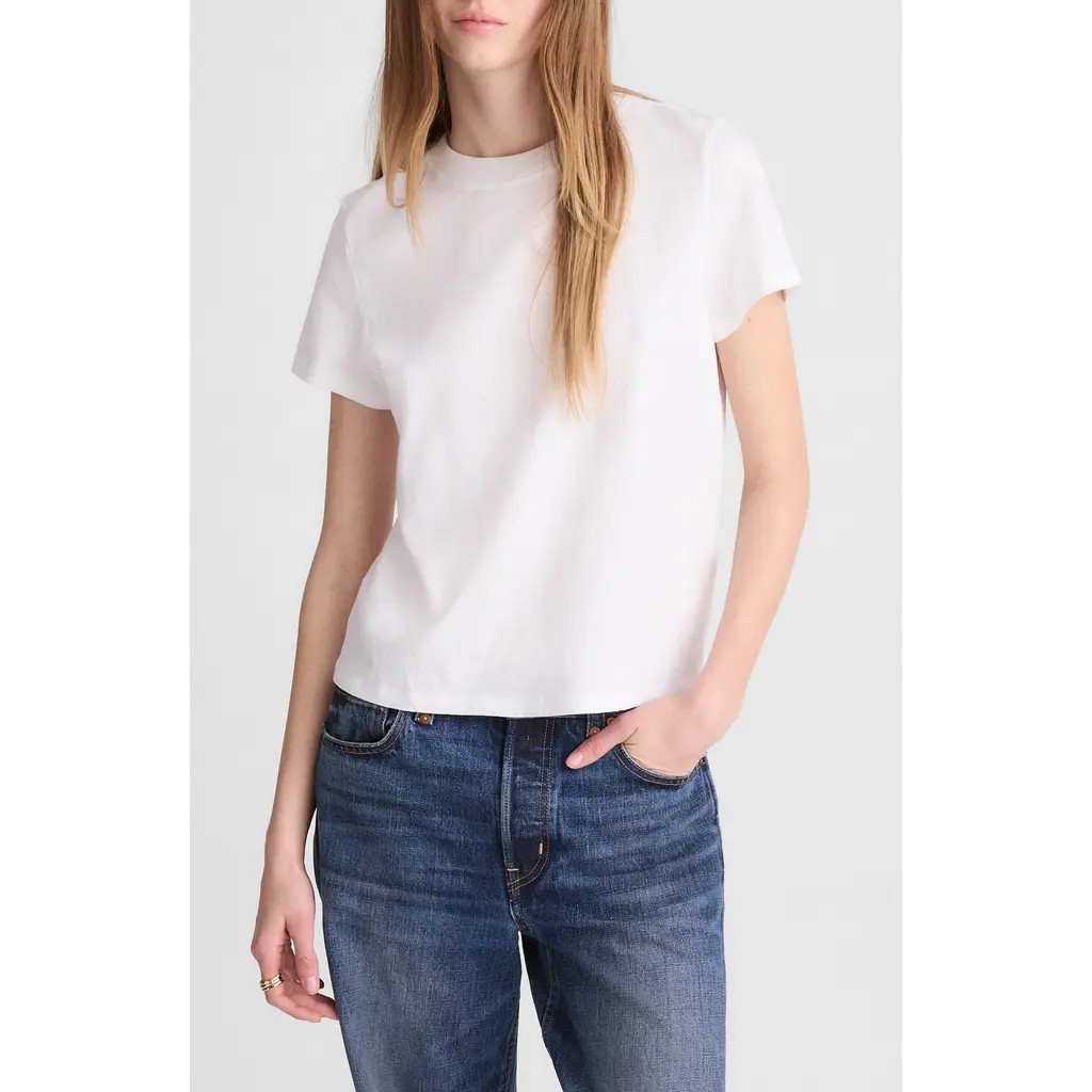 Madewell The Relaxed Cotton Jersey T-Shirt in White at Nordstrom, Size Small | Nordstrom